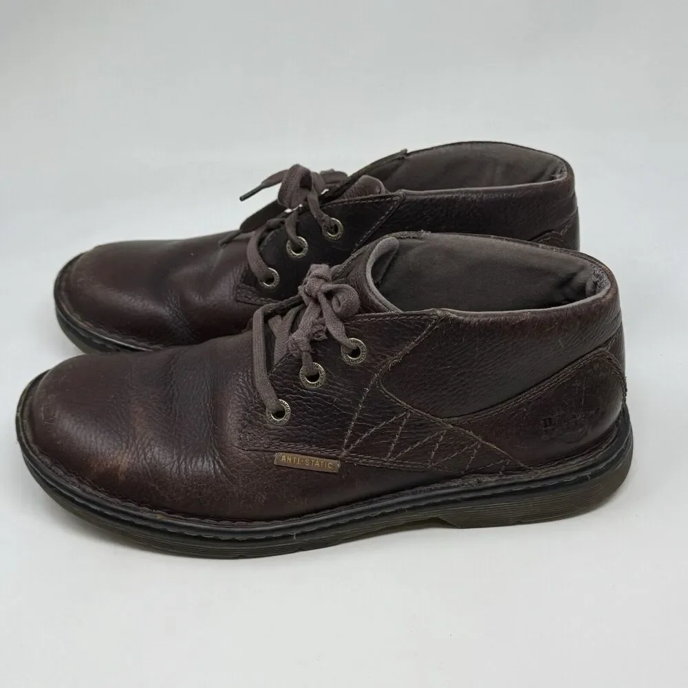 Dr Martens Brighton Chukka Boots Mens 10 Brown Leather Ankle Preppy Gorpcore Doc